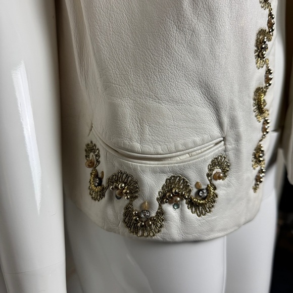 vintage: Luxurious Boho Samuel Robert Supple Leather Vest - Picture 4 of 9